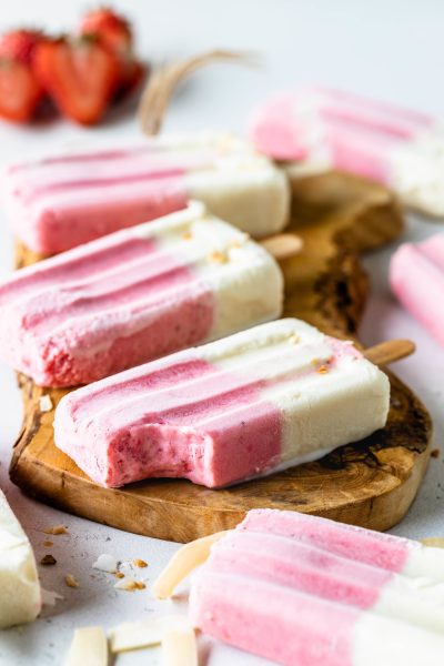 Strawberry Coconut Paletas 9